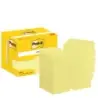 Post-It Pack de 12 Blocs de 100 Notas Adhesivas Reposicionables 38x51mm - Forma Rectangular - Caja Dispesandora - Color Amarillo