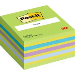 Post-It Cubo de 450 Notas Adhesivas Reposicionables - Forma Cuadrada - 76x76mm - Colores Surtidos | Ahorro Imprimiendo