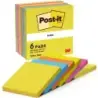 Post-It Pack de 6 Blocs de 100 Notas Adhesivas Reposicionables - Forma Cuadrada - 76x76mm - Colores Surtidos | Ahorro Imprimiend