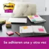 Post-It Super Sticky Pack de 5 Blocs de 90 Notas Adhesivas Reposicionables - Forma Cuadrada - 76x76mm - Colores Surtidos | Ahorr