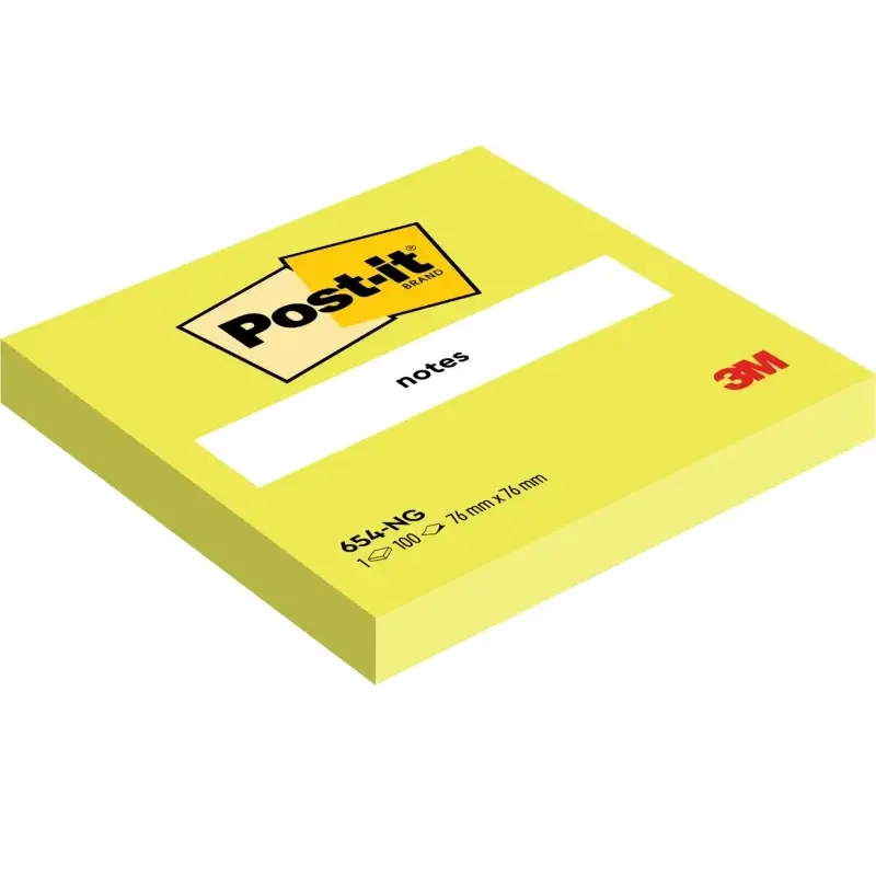 Post-It Pack de 6 Blocs de 100 Notas Adhesivas Reposicionables - Forma Cuadrada - 76x76mm - Color Verde | Ahorro Imprimiendo