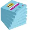 Post-It Super Sticky Pack de 6 Blocs de 90 Notas Adhesivas Reposicionables - Forma Cuadrada - 76x76mm - Color Azul | Ahorro Impr
