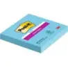 Post-It Super Sticky Pack de 6 Blocs de 90 Notas Adhesivas Reposicionables - Forma Cuadrada - 76x76mm - Color Azul | Ahorro Impr