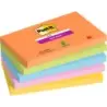 Post-It Super Sticky Pack de 5 Blocs de 90 Notas Adhesivas Reposicionables - Forma Rectangular - 127x76mm - Colores Surtidos | A