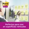 Post-It Super Sticky Pack de 12 Blocs de 90 Notas Adhesivas Reposicionables - 76x76mm - Paquete de Carton - Color Amarillo Claro