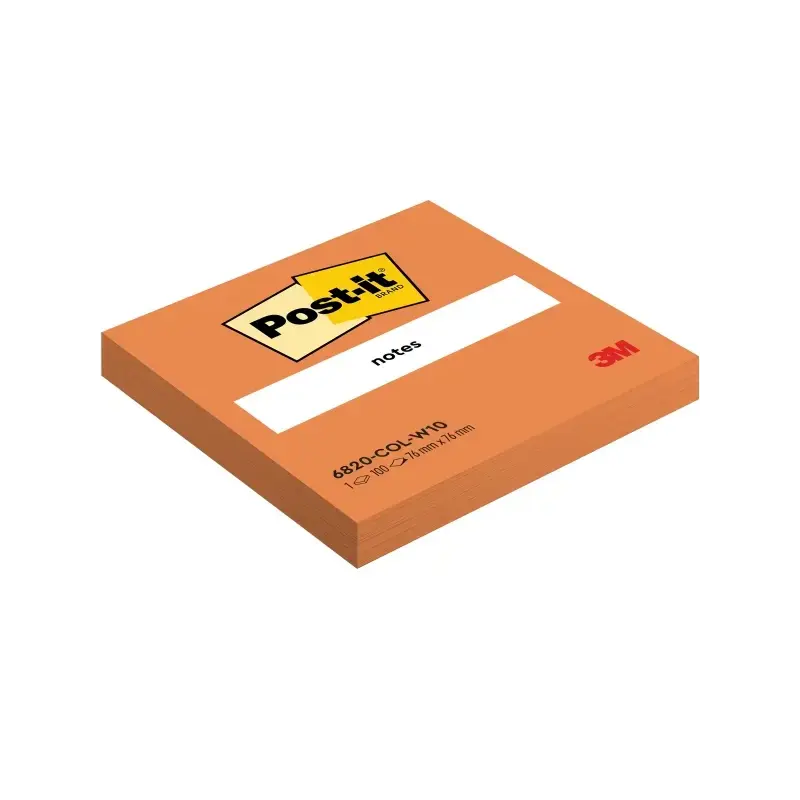 Post-It Pack de 10 Blocs de 100 Notas Adhesivas Reposicionables - Forma Cuadrada - 76x76mm - Colores Surtidos | Ahorro Imprimien