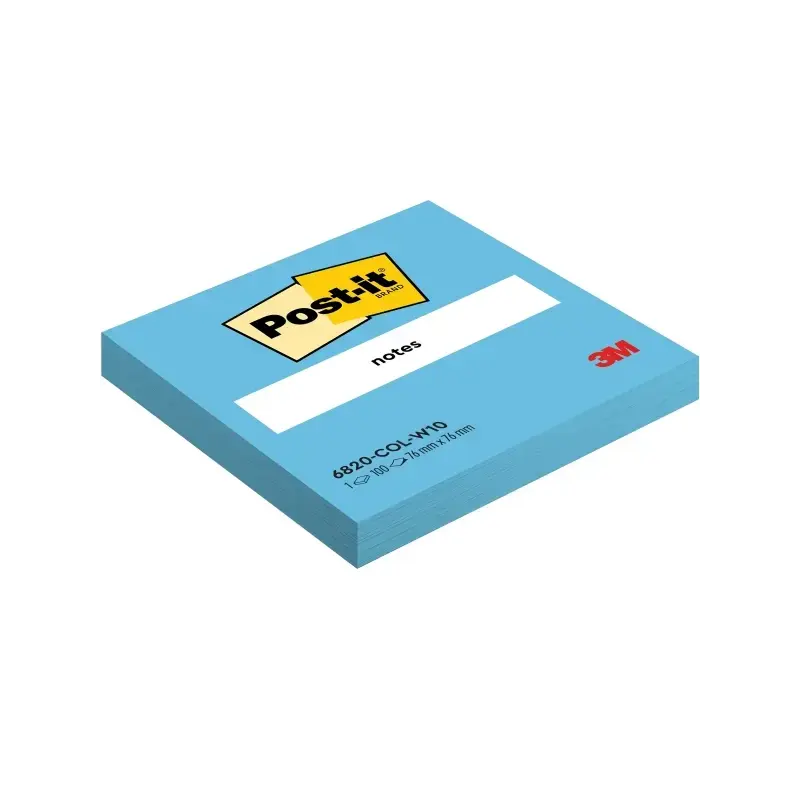 Post-It Pack de 10 Blocs de 100 Notas Adhesivas Reposicionables - Forma Cuadrada - 76x76mm - Colores Surtidos | Ahorro Imprimien