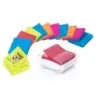 Post-It Super Sticky Dispensador con 12 Blocs de 90 Z-Notas - Dispensador Pro - Forma Cuadrada - 76x76mm - Color Blanco | Ahorro