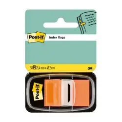 Post-it Index Dispensador con 50 Marcadores Reposicionables 25.4 x 43.2mm - Adherencia Firme - Para Marcar, Señalar o Destacar I