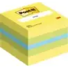 Post-It Cubo de 400 Notas Adhesivas Reposicionables - Forma Cuadrada - 51x51mm - Colores Surtidos | Ahorro Imprimiendo