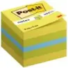 Post-It Cubo de 400 Notas Adhesivas Reposicionables - Forma Cuadrada - 51x51mm - Colores Surtidos | Ahorro Imprimiendo