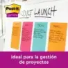 Post-It Super Sticky Bloc de 75 Notas Adhesivas Reposicionables - Forma Rectangular - 101x152mm - Color Ultra Amarillo | Ahorro