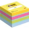 Post-It Cubo de 400 Notas Adhesivas Reposicionables - Forma Cuadrada - 51x51mm - Colores Surtidos | Ahorro Imprimiendo