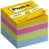 Post-It Cubo de 400 Notas Adhesivas Reposicionables - Forma Cuadrada - 51x51mm - Colores Surtidos | Ahorro Imprimiendo