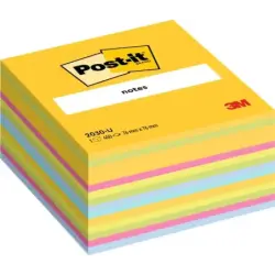 Post-It Cubo de 450 Notas Adhesivas Reposicionables - Forma Cuadrada - 76x76mm - Colores Surtidos | Ahorro Imprimiendo
