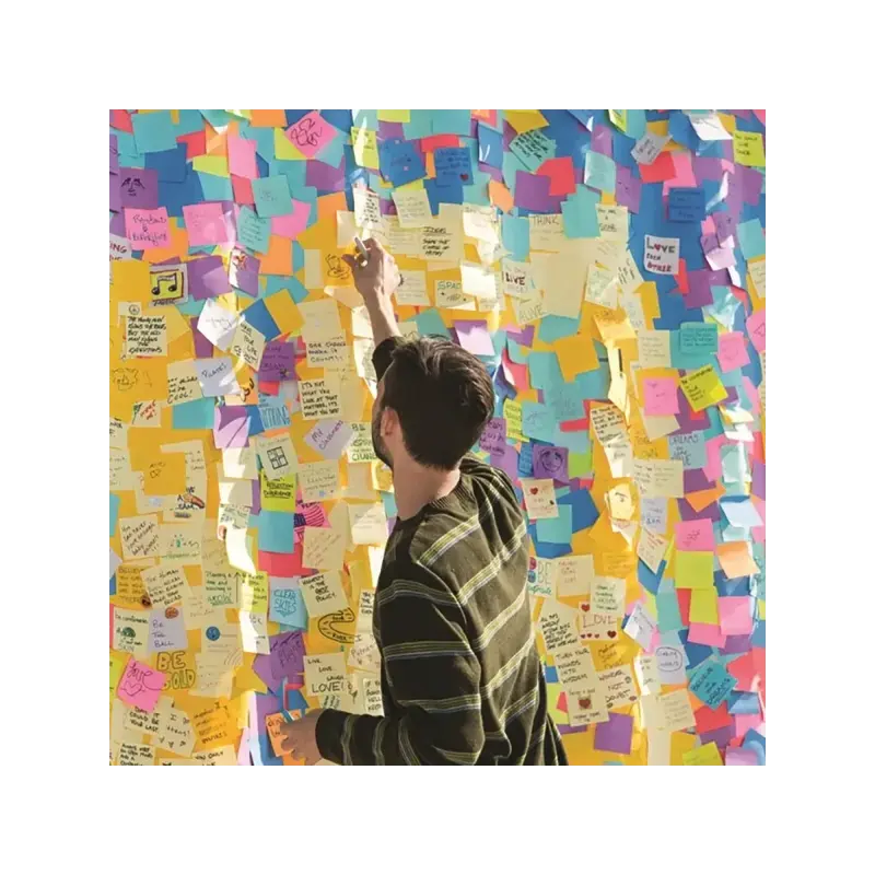 Post-It Cubo de 450 Notas Adhesivas Reposicionables - Forma Cuadrada - 76x76mm - Colores Surtidos | Ahorro Imprimiendo