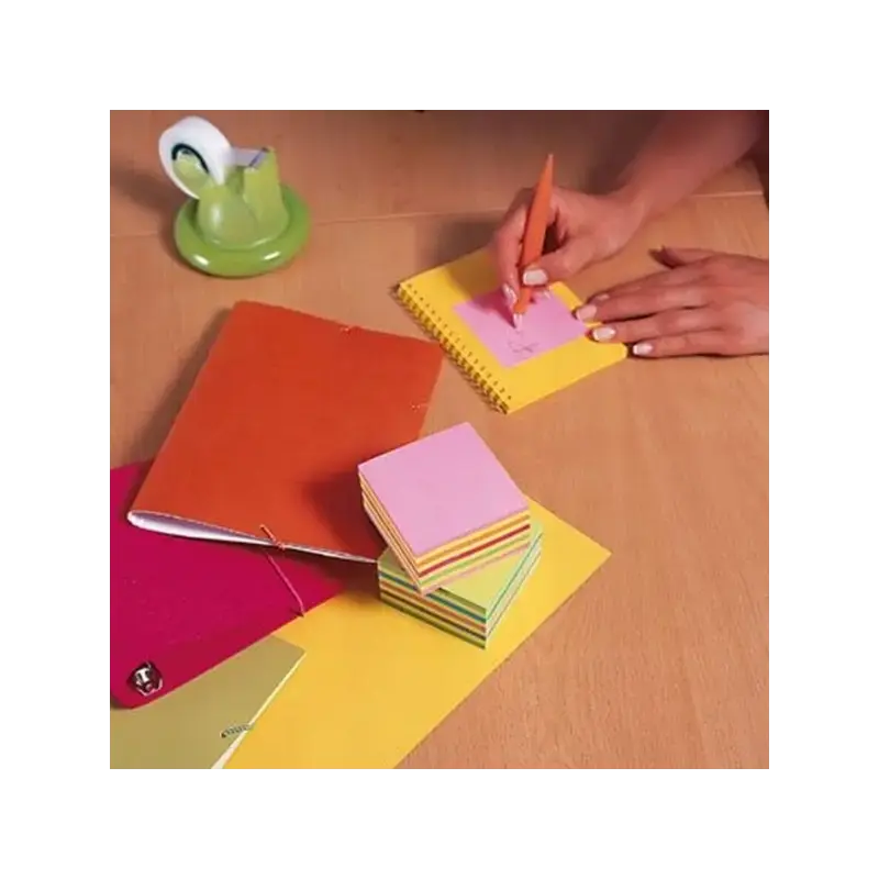 Post-It Cubo de 450 Notas Adhesivas Reposicionables - Forma Cuadrada - 76x76mm - Colores Surtidos | Ahorro Imprimiendo