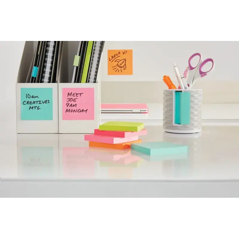 Post-It Cubo de 450 Notas Adhesivas Reposicionables - Forma Cuadrada - 76x76mm - Colores Surtidos | Ahorro Imprimiendo
