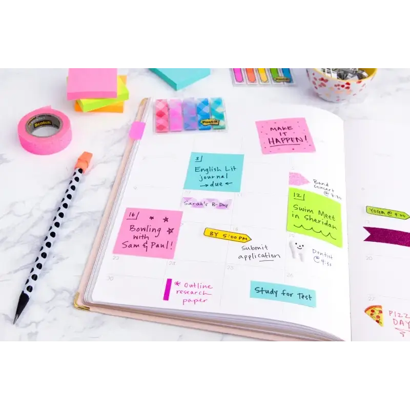 Post-It Cubo de 450 Notas Adhesivas Reposicionables - Forma Cuadrada - 76x76mm - Colores Surtidos | Ahorro Imprimiendo