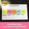 Post-It Pack de 12 Blocs de 100 Notas Adhesivas Reposicionables 38x51mm - Forma Rectangular - Caja Dispensadora - Colores Surtid