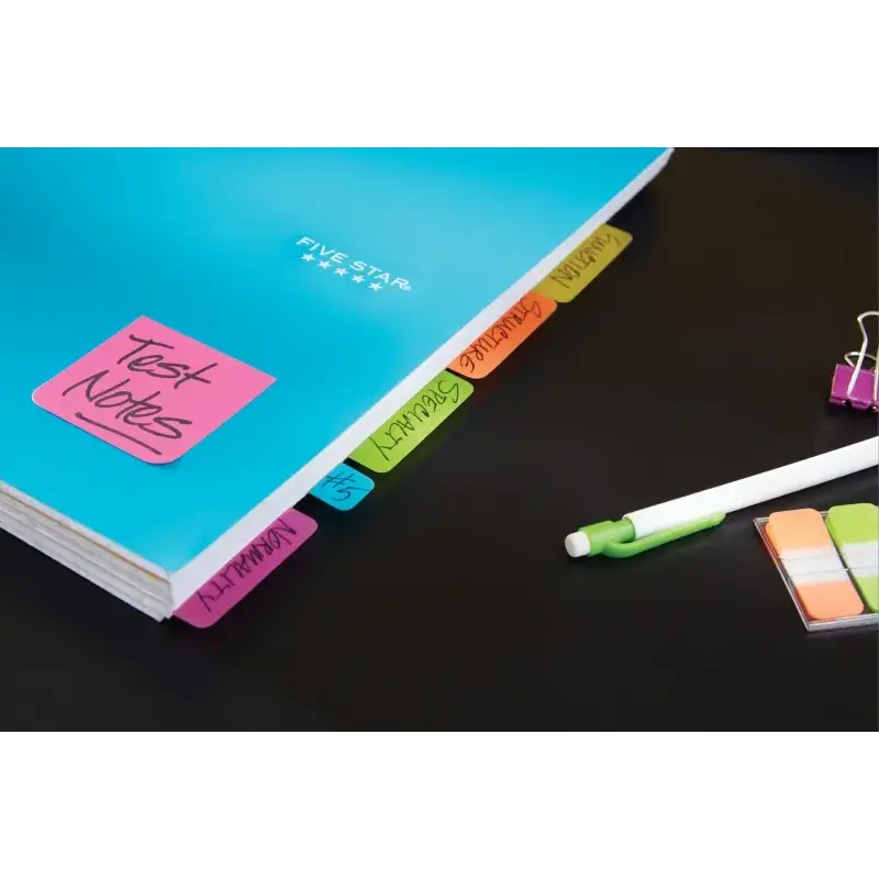 Post-It Super Sticky Pack de 6 Blocs de 90 Notas Adhesivas Reposicionables - Forma Rectangular - Colores Surtidos | Ahorro Impri