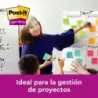 Post-It Super Sticky Pack de 6 Blocs de 90 Notas Adhesivas Reposicionables - Forma Rectangular - Colores Surtidos | Ahorro Impri