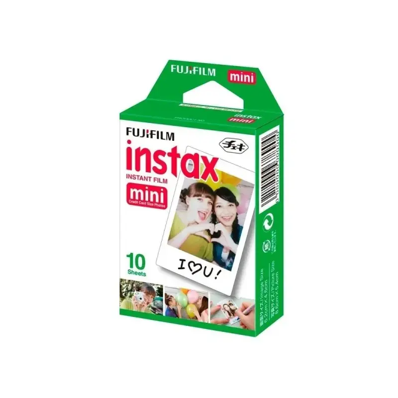 Fujifilm Instax mini Pack de 10 Peliculas de Fotos Instantaneas - Validas para todas las Camaras mini de Instax - Formato de Imp