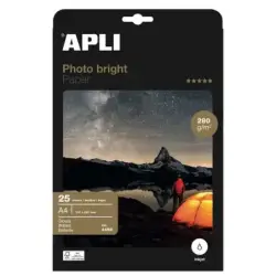 Apli Papel Fotografico Photobright A4 280g 25 Hojas | Ahorro Imprimiendo
