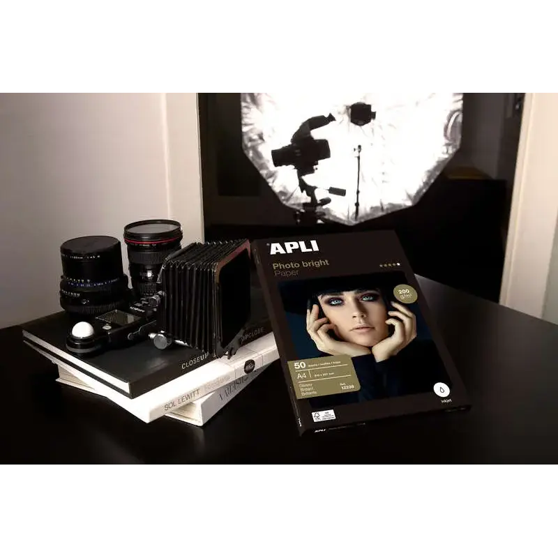 Apli Papel Fotografico Photobright A4 200g 50 Hojas | Ahorro Imprimiendo