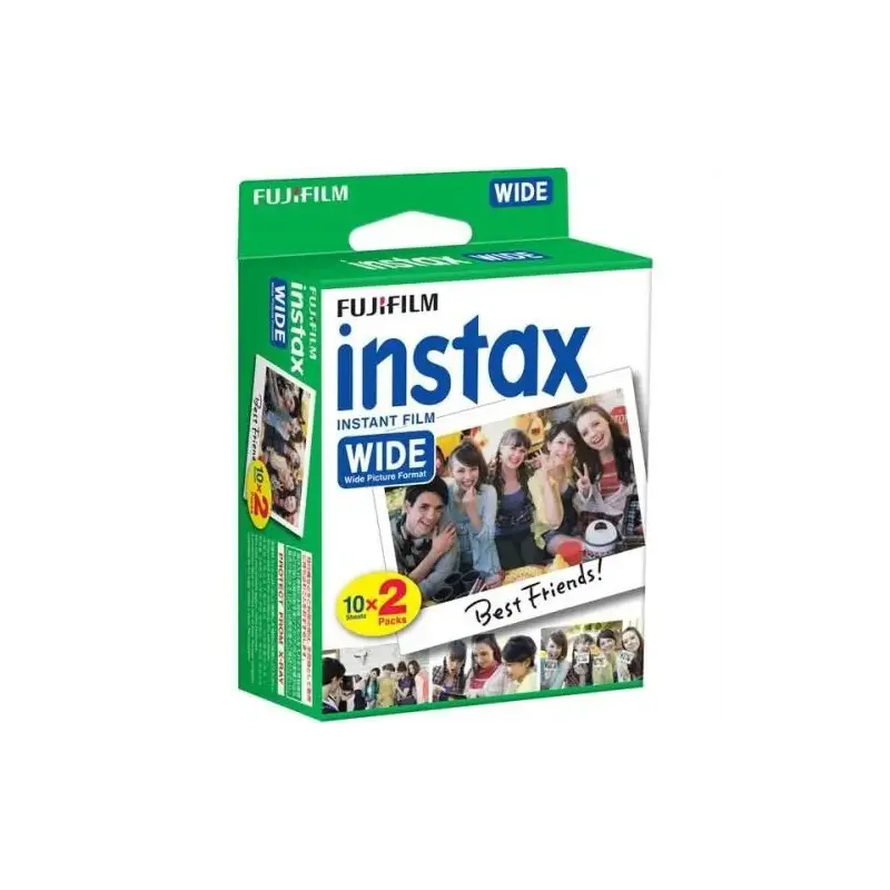 Fujifilm Instax Film Wide Pack de 2x10 Peliculas de Fotos Instantaneas - Formato Impresion (Tamaño de Imagen 99x62mm) | Ahorro I