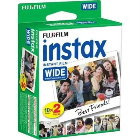 Fujifilm Instax Film Wide Pack de 2x10 Peliculas de Fotos Instantaneas - Formato Impresion (Tamaño de Imagen 99x62mm) | Ahorro I