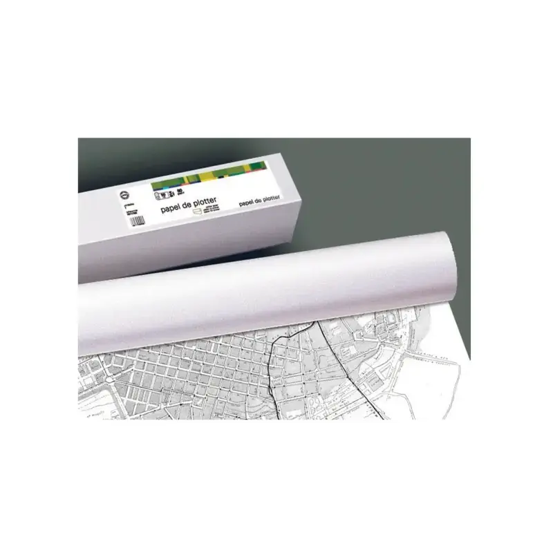 Fabrisa Plus Bobina de Papel para Plotter 90gr - Medidas 610mm x 50m | Ahorro Imprimiendo