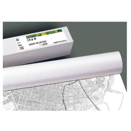 Fabrisa Plus Bobina de Papel para Plotter 90gr - Medidas 610mm x 50m | Ahorro Imprimiendo
