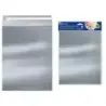 Bismark Pack de 4 Sobres Metalizados - Medidas 324x254mm - Cierre Autoadhesivo - Ideal para Regalos - Color Plata | Ahorro Impri