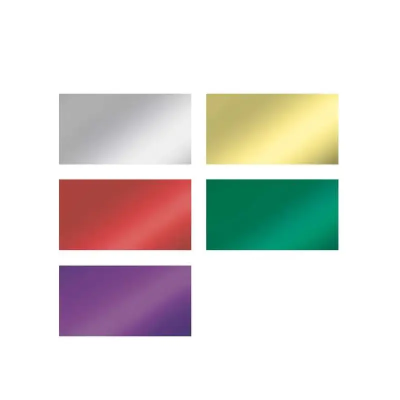 Apli Expositor de 55 Rollos de Papel Regalo Metalizado - 11 Rollos por Color - Medidas del Rollo 0.70x2m - Colores Lila, Oro, Pl