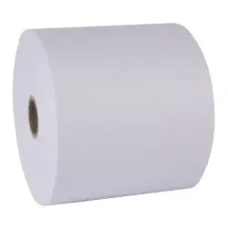 Apli Papel Electra Rollo - 57x65x12mm - Resistente al Agua y al Desgarro - Ideal para Etiquetas y Señalizacion - Blanco | Ahorro