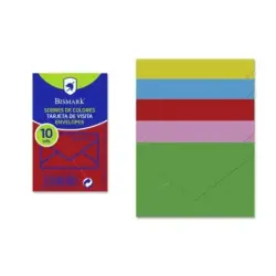 Bismark Pack de 10 Sobres de Papel - Medidas 76x120mm - Colores Surtidos | Ahorro Imprimiendo