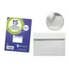 Bismark Pack de 15 Sobres Comercial Papel 90grs - Medidas 120x165mm - Cierre Autoadhesivo - Color Blanco | Ahorro Imprimiendo