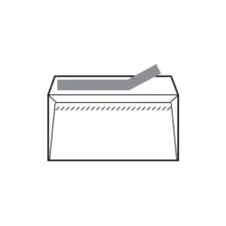 Sam Pack de 500 Sobres de Papel Offset 90grs - Medidas 120x76mm - Autoadhesivo con Tira de Silicona - Color Blanco | Ahorro Impr