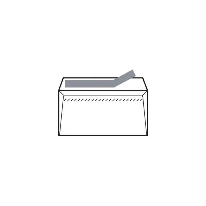 Sam Pack de 500 Sobres de Papel Offset 90grs - Medidas 120x76mm - Autoadhesivo con Tira de Silicona - Color Blanco | Ahorro Impr