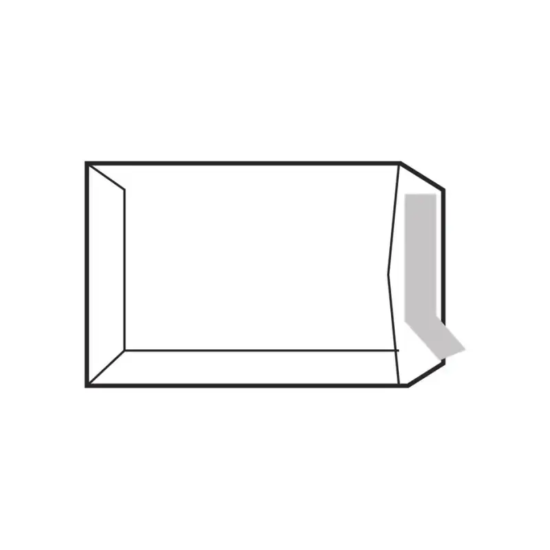 Sam Pack de 250 Sobres de Papel Offset 100grs - Medidas 184x261mm - Autoadhesivo con Tira de Silicona - Color Blanco | Ahorro Im