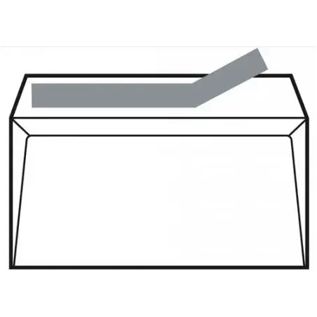 Sam Pack de 250 Sobres de Papel Offset 90grs - Medidas 190x250mm - Autoadhesivo con Tira de Silicona - Color Blanco | Ahorro Imp