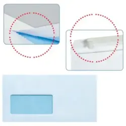 Sam Pack de 500 Sobres Americanos de Papel Offset 90grs con Ventana a la Izquierda - Medidas 115x225mm - Especial para Impresora