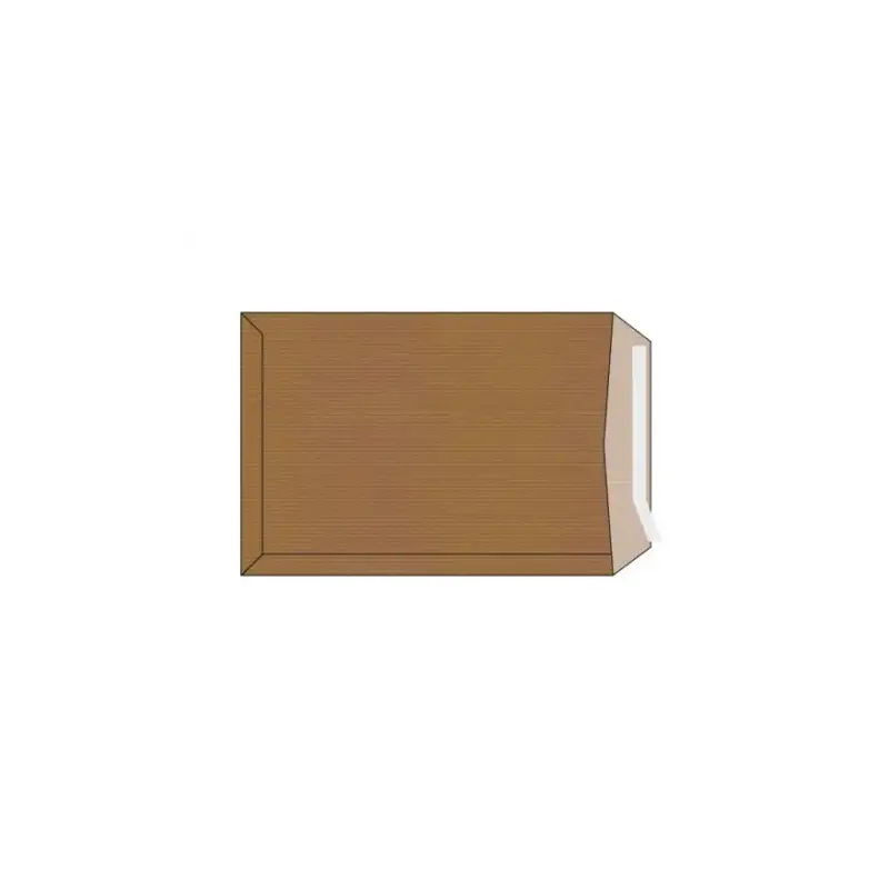 Sam Pack de 100 Sobres de Papel Kraft 90grs - Medidas 370x450mm - Autoadhesivo con Tira de Silicona - Color Marron | Ahorro Impr