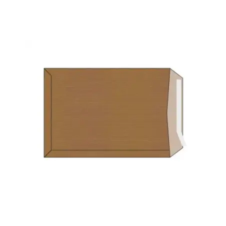 Sam Pack de 100 Sobres de Papel Kraft 90grs - Medidas 370x450mm - Autoadhesivo con Tira de Silicona - Color Marron | Ahorro Impr