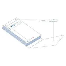 Talonario de Comandas 8.8x15 Triplicado Modelo Raya | Ahorro Imprimiendo