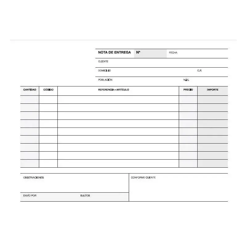 Apli Talonario Entrega 1/8 Apaisado Duplicado - Formato Apaisado - 2 Copias - Numeracion Secuencial - Papel Autocopiativo - Blan