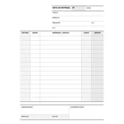 Apli Talonario Entrega 1/4 Duplicado Natural - Papel Autocopiativo - Numeracion Secuencial - 50 Juegos por Talonario | Ahorro Im