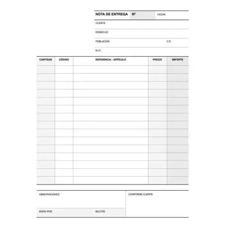 Apli Talonario Entrega 1/4 Duplicado Natural - Papel Autocopiativo - Numeracion Secuencial - 50 Juegos por Talonario | Ahorro Im