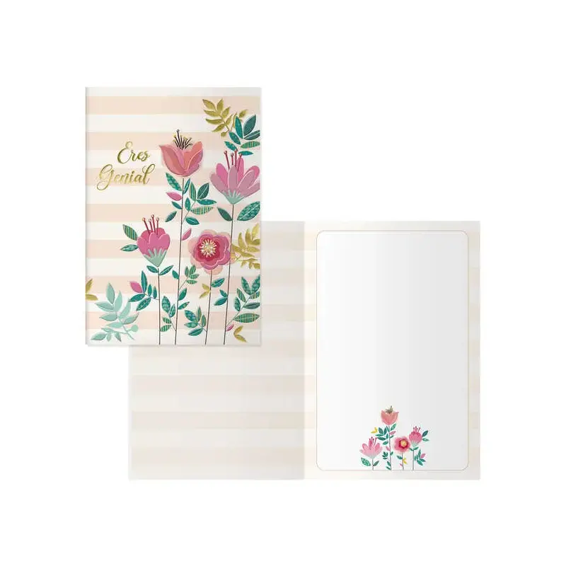 Dohe Pack de 6 Tarjetas de Felicitacion - 11.5x17cm - Impresion a Todo Color - Estampaciones con Pelicula de Color - Estampacion